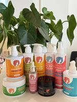 Набор для ухода за африканскими кудрявыми волосами Private Label: легкий гель для укладки с маслом ши, несмываемый, для объема и текстуры