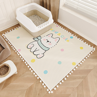 Tapis anti-éclaboussures professionnel pour litière de chat, double couche, nid d'abeille, pour litière de chat, fournitures pour animaux de compagnie d'intérieur, vente en gros, OEM