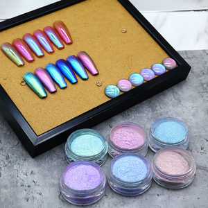 Nuevo Producto: Sombra de Ojos Duocromática Chameleon Mica de Alta Pigmentación, Pigmento Suelto con <span class=keywords><strong>Efecto</strong></span> Cromático de Cambio de Color Caramelo para Ojos - Product Image 6