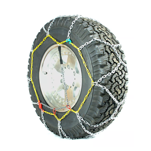 Cadena de eslabones de red con tachuelas de acero de aleación de diamante único forestal para protección de neumáticos de ruedas de vehículos - Product Image 4