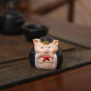 Figurines en résine Roogo mignonnes version Q, Le Voyage en Occident, ensembles de statues chinoises faites à la main, adorable cadeau de bureau pour amis - Product Image 4