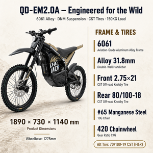 Motocicleta Eléctrica <span class=keywords><strong>Enduro</strong></span> Certificada por la CEE, 72V 4500W, Batería de 30Ah, Legal para Circular en la Calle, Registrable, Motocicleta Todoterreno Eléctrica para Adultos - Product Image 2