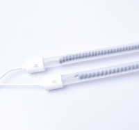 Nouveauté, vente en gros, ampoule infrarouge en fibre de carbone transparente, lampe chauffante pour poulet, alimentée par énergie solaire
