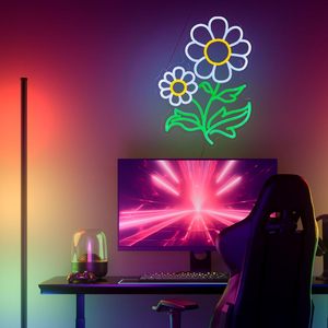 Daisy Flower Neon <b>Sign</b> LED dimmable USB powered ambient light store window decoration light street indicator light Customized 5V - Product Image 5
