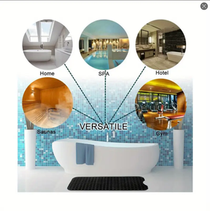 Alfombrilla de Baño <span class=keywords><strong>y</strong></span> Ducha Antideslizante Hecha a Máquina de 40*16 Pulgadas para Bañera de Niños con Orificios de Drenaje <span class=keywords><strong>y</strong></span> Vasos, Alfombrilla de Vinilo - Product Image 6