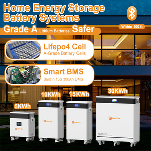 NEW 30KW Deep Cycles 600AH Moveable Floor <b>Mounted</b> 51.2V Lithium Ion <b>Battery</b> Pack Home Energy Storage <b>Batteries</b> - Product Image 3