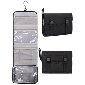 Neceser Impermeable con Múltiples Compartimentos Transparentes para Artículos de Maquillaje, Higiene y Afeitado para Hombres y Mujeres - Product Image 1