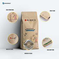Vente en gros pochette personnalisée 1kg 5kg 10kg d'emballage de semences pour l'alimentation des sols agricoles imprimée sac d'engrais en plastique