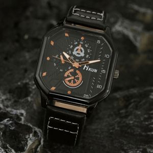 Montre numérique pour femme à grand cadran, bracelet en alliage et simili cuir, mode décontractée, loisirs, sport, étanche 3 ATM, avec fonction push - Product Image 4