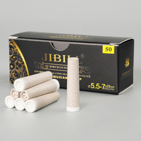 Accessoires de pré-roulage de haute qualité, filtre classique manuel en charbon actif biodégradable, pour cigarettes céramiques de 7 mm