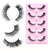 Nouvelles 5 paires de faux cils style renard, naturels, volumineux, effet œil de chat, allongeant les coins extérieurs