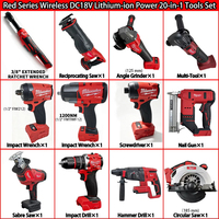 Prix de gros - Ensemble complet d'outils électriques sans fil Milwaukee M18 - Kit combiné complet pour les magasins de quincaillerie - Commande en gros - Kit combiné