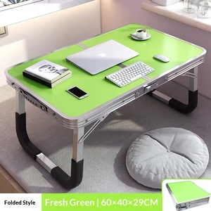 <span class=keywords><strong>Tavolo</strong></span> Pieghevole in Legno per Casa, Ufficio e Campeggio, Scrivania Portatile Regolabile per Laptop, Scaffale Laterale per Soggiorno - Product Image 5