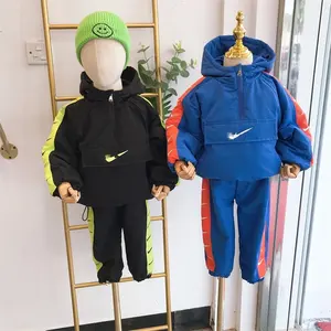 2024 новый детский костюм из 2 предметов, весенне-осенний пуловер и брюки, повседневный спортивный комплект одежды для маленьких мальчиков