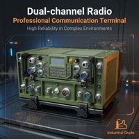 Radio tactique militaire à double bande VHF UHF 30~512 MHz à saut de fréquence, longue portée, définie par logiciel