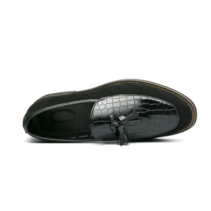 Zapatos Oxford de Cuero Genuino para Hombre, Estilo Italiano de Alta Gama, Hechos a Mano, para Boda, con Cierre Deslizante, Otoño, Ligeros, Bordados, Camuflaje - Product Image 2