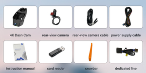 새로운 대시 캠 울트라 HD 리얼 4K 자동차 <span class=keywords><strong>DVR</strong></span> 카메라 WIFI GPS 야간 투시경 WDR 비디오 레코더 포드 테리토리 24H 주차 모니터 - Product Image 4