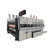 Unité de rainurage automatique et unité de découpe rotative séparées, équipement d'impression flexographique, machine à empiler vibrante