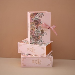 Luxury <b>book</b> shaped paper cup folding gift biscuit chocolate wedding candy gift <b>box</b> can be customized according to needs - Product Image 3