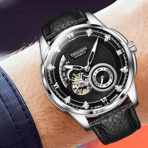 Nuevo reloj de pulsera de lujo de negocios de moda para hombre de acero inoxidable TISSELLY T6608 Tourbillon automático mecánico deportes moneda Relojes - Product Image 2
