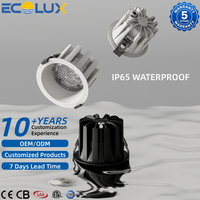 Ecolux CE ETL SAA Downlight LED encastré anti-éblouissement étanche IP65