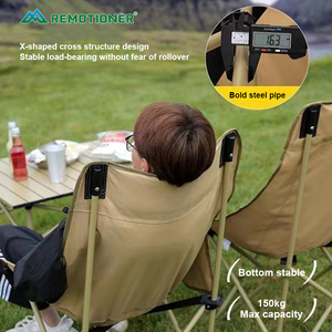 Vente en gros de chaise de camping pliante extérieure plus grande et plus large personnalisée chaise portable multifonctionnelle Ecliner Moon - Product Image 3