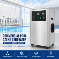 Industriële ozongenerator op kleine schaal (20g, 30g, 50g) voor desinfectie van drinkwater op pluimveebedrijven, met geïntegreerde pomp