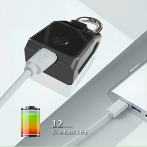 <span class=keywords><strong>Candado</strong></span> Inteligente Biométrico con Combinación Digital, de Acero Inoxidable, Impermeable, con Huella Dactilar y Baterías Recargables - Product Image 4