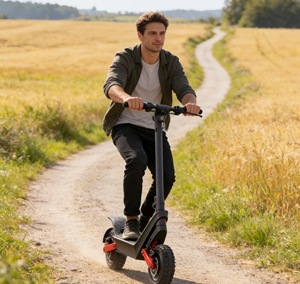 Trottinette <span class=keywords><strong>électrique</strong></span> tout-terrain X10 à double roue, autonomie de 100 km, pneus de 11 pouces, étanche, résistante aux chocs, légère, pliable, 40 km/h - Product Image 3