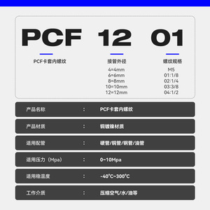 ข้อต่อเกลียวในชุบนิกเกิลทองเหลือง Sayu รุ่น PCF8 02 ข้อต่อท่อทองแดงตรง ขนาด 6 10 12 มม. สำหรับท่อน้ำมัน - Product Image 4