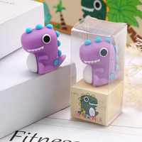 Taille-crayon pas cher en forme de dinosaure mignon de dessin animé personnalisé pour les fournitures scolaires des enfants