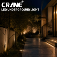 Luminaire encastré au sol rond en acier inoxydable IP67, 18W LED, 1800-6500K, 20000H, lumière LED encastrée architecturale extérieure