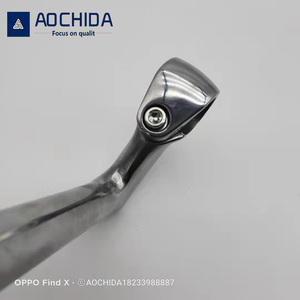 Tête d'oie rétro 22.2/25.4mm 150/180mm tige de cyclisme en aluminium aile inférieure tige de <span class=keywords><strong>guidon</strong></span> polie - Product Image 4