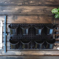 Système de jardinage vertical extensible pour la maison et le jardin, mur végétal auto-arrosant, pot de fleurs avec trou de drainage, plastique PP, écologique, durable