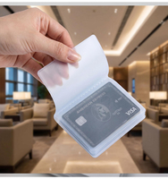 HaoRan Shenzhen Factory Wholesale Clear Pvc Wallet Inserts Custom Logo Premium Credit Card Holder