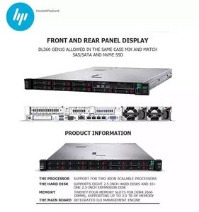 Serveur en rack ProLiant DL360 Gen10 1U 8SFF Xeon Silver 4214R 12 cœurs 32 Go DDR4-2933 P408i-a 10 GbE SFP+ 800 W×2 iLO 5 P23579-AA1 - Product Image 2