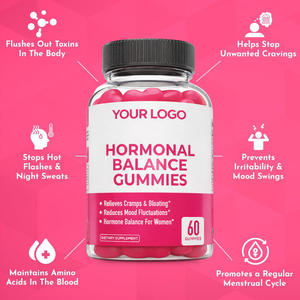 Gomitas Veganas Orgánicas Certificadas Halal para el Apoyo Hormonal Natural en Mujeres y Adultas, Calma Emocional, Equilibrio Hormonal, Extracto de Arándano - Product Image 2