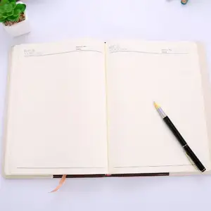学校用品每日计划定制精装笔记本皮革日记本