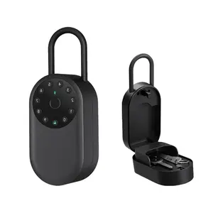 Tuya Bluetooth-Wasserdichtes Wandschlüsselbox für den Außenbereich sicherheitsschlüsselbox fingerabdruck-Passwort elektronisches intelligentes Vorsteckschloss