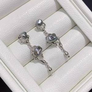 Marca WENCHI Modelo 10779 Accesorios de Perlas DIY, Base para Pendientes de Plata S925, Joyería de Moda con Perlas Redondas de 5-7mm - Product Image 4