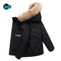 Blouson Bomber Personnalisé ANYOU Homme/Femme – Streetwear Hiver, Vêtement de Travail Épais et Chaud, Anti-Froid, Rembourré – Dropshipping Direct