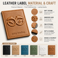 Écussons personnalisés en cuir PU pour garnitures de vêtements, fabricant d'étiquettes de vêtements avec logo personnalisé OEM