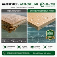 Plaque de contreplaqué durable 4x8 de marque Qiangyi, sans formaldéhyde, à âme en eucalyptus, étanche pour armoires de cuisine
