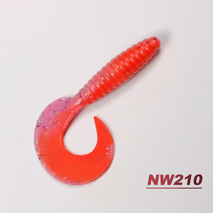 NOEBY S3119 8.5CM 7g Soft Bait con grande coda di nastro di un sacco di azione Big Grub Worm esche da pesca per acqua dolce e salata - Product Image 5