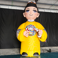 Mascotte gonflable géante personnalisée de 4 m, camouflage, imperméable, Oxford/Nylon, résistante au soleil, pour la publicité d'événements