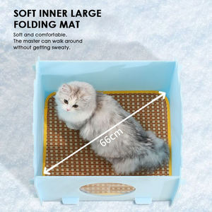 Artefacto de refrigeración para gatos y perros Casa de plástico Verano Mascota Nido de hielo Cama para perros - Product Image 6