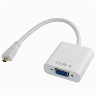 Convertisseur Micro vers VGA, câble de conversion vidéo Micro vers VGA, 1080P, 0,2 mètre.