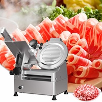 Trancheuse à viande congelée électrique automatique en acier inoxydable 220V, microtome, capacité 100kg/h, pour restaurant, magasin alimentaire, neuve