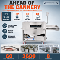 Conserverie de Poisson Machine à Éviscérer le Poisson Inox Alimentaire 3600 Poissons par Heure pour Poisson-sabre Prétraitement
