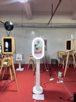 Photomaton pour iPad réglable en hauteur, borne selfie sur pied, machine photomaton pour tablette, pour location de mariage, fête ou événement